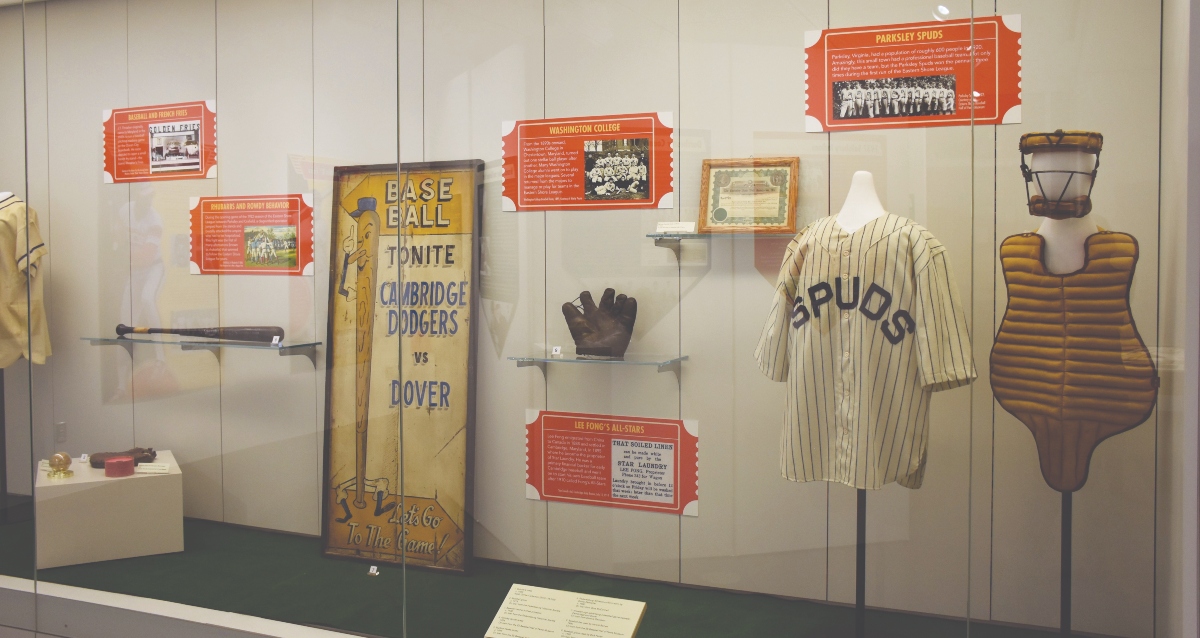 Friends and Rivals baseball exhibit